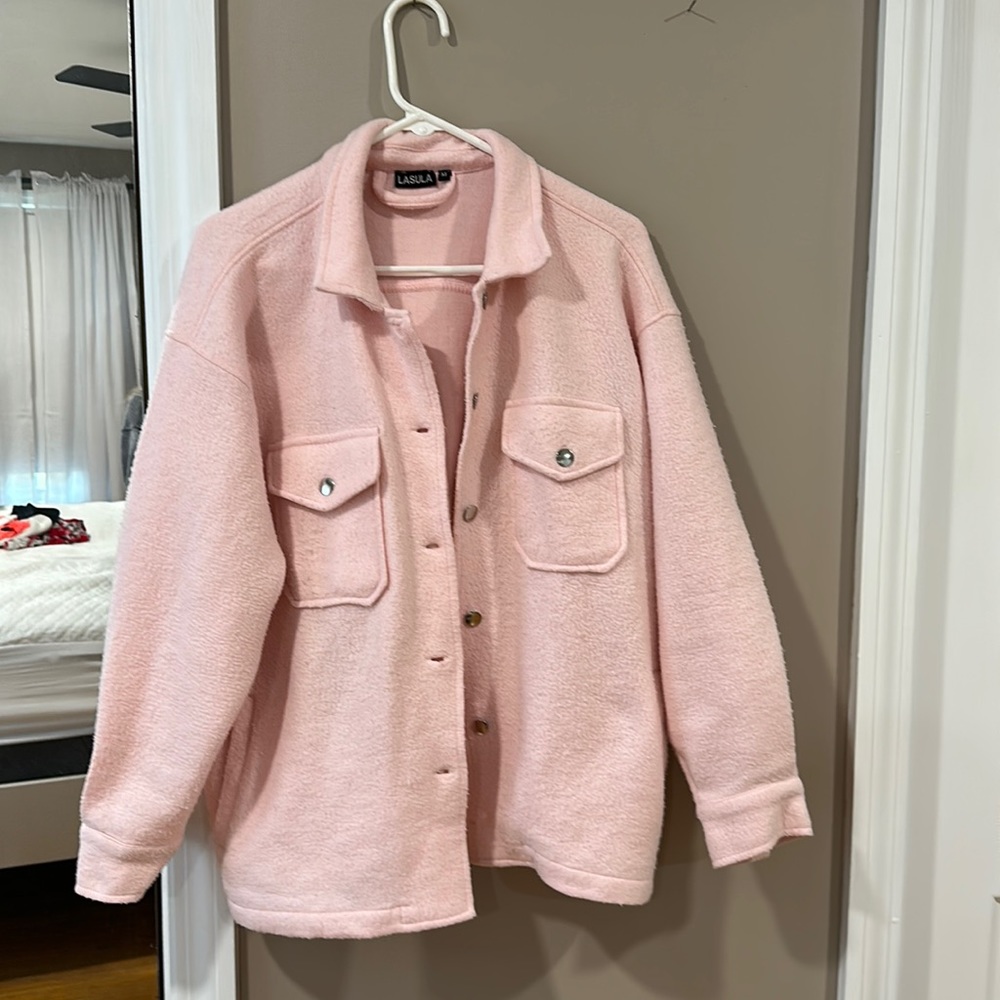 Light pink shacket